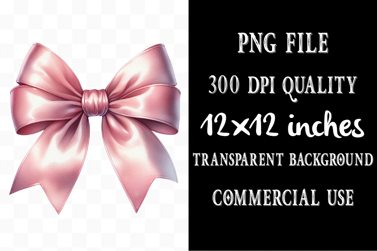 Watercolor Christmas Bow Sublimation, an Illustration by Designking (Photo 4 of 4)