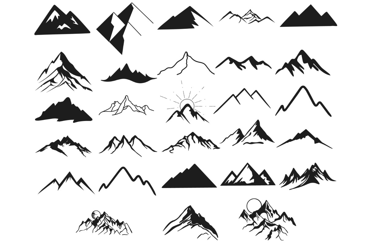 Mountain Range Set 3 Procreate Brush, a Brush Add-On by Disasterology Ink (Photo 10 of 10)