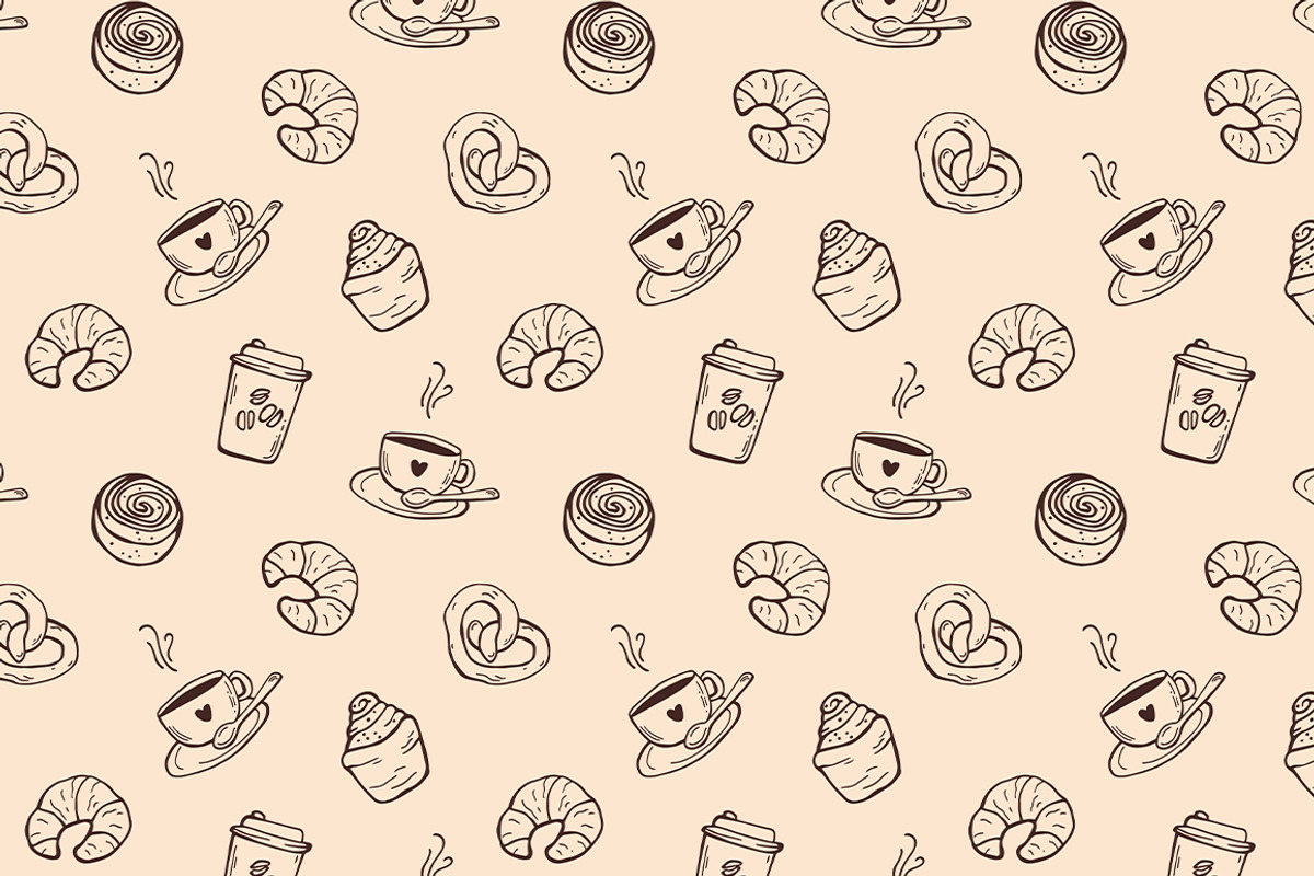Coffee And Bakery Only Whimsical Set, a Food Illustration by ViktoriyaD (Photo 11 of 14)
