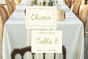 Italian Wedding Handwritten Font