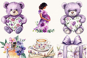 Watercolor Mothers Day Clipart, a Person Illustration by Design Scotch (Thumbnail 2 of 9)