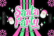 Santa Party Font, a Handwritten Font by KengGraphic (Thumbnail 1 of 13)