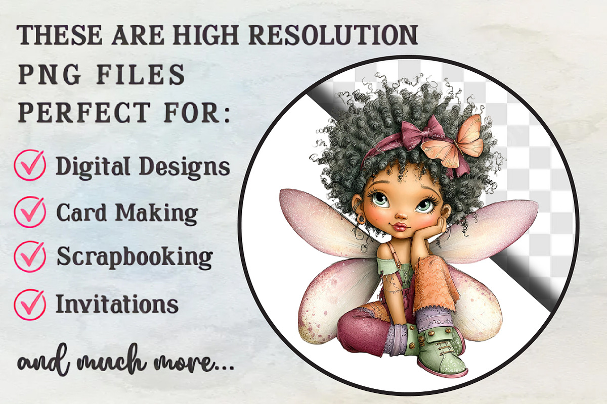 Black History Month Fairy Clipart, an Illustration by RobertsArt (Photo 2 of 5)