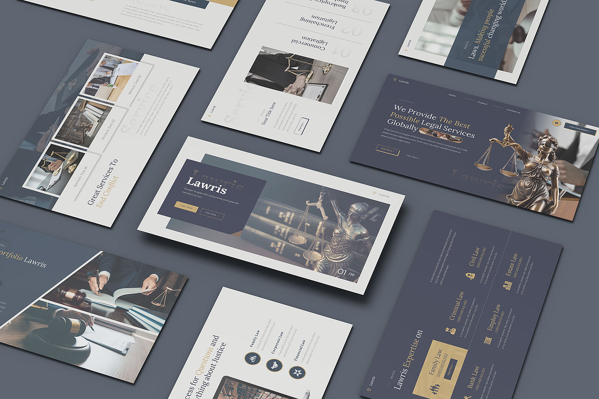 Law and Firm PowerPoint, a Presentation Template by Pixslides (Photo 1 of 5)
