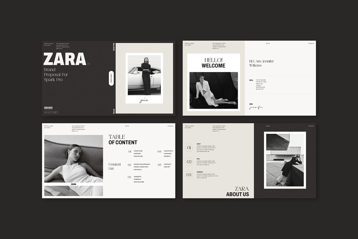 Zara Brand Proposal Presentation Tem, a Presentation Template by SparkPro (Photo 3 of 6)