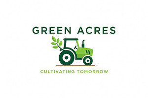 Green Acres Logo, a Branding & Logo Template by Logocreative