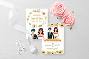 Bride and Groom Invitation Pack, an Invitation Template by Gulnara Sabirova (Thumbnail 7 of 9)