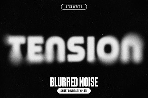 Blurred Noise Text Effect, a Layer Style Add-On by iDoodle Studio