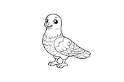 15 Cute Kawaii Animal Coloring Pages, an Animal Illustration by Annudesign (Thumbnail 5 of 9)