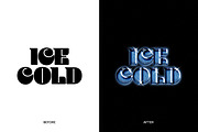 FROST CHROME Effect PSD, a Layer Style Add-On by Vermeulen Design Studio (Thumbnail 3 of 4)