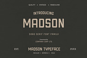 Madson - Masculine modern typeface, a Sans Serif Font by CCS Type (Thumbnail 1 of 16)