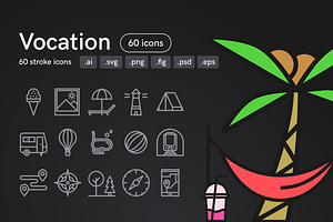 Vocation Icons (60 Icons)