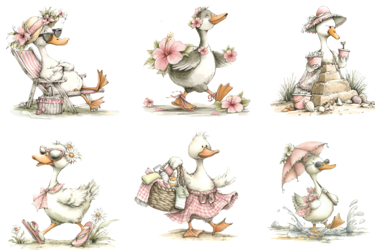 Beach Summer Goose PNG, a Seasonal Illustration by Designking (Photo 3 of 5)