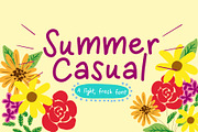 Summer Casual Font, a Font by Quirky Queen Media (Thumbnail 1 of 4)
