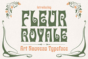 Fleur Royale - Art Nouveau Typeface, a Serif Font by HipFonts (Thumbnail 2 of 10)