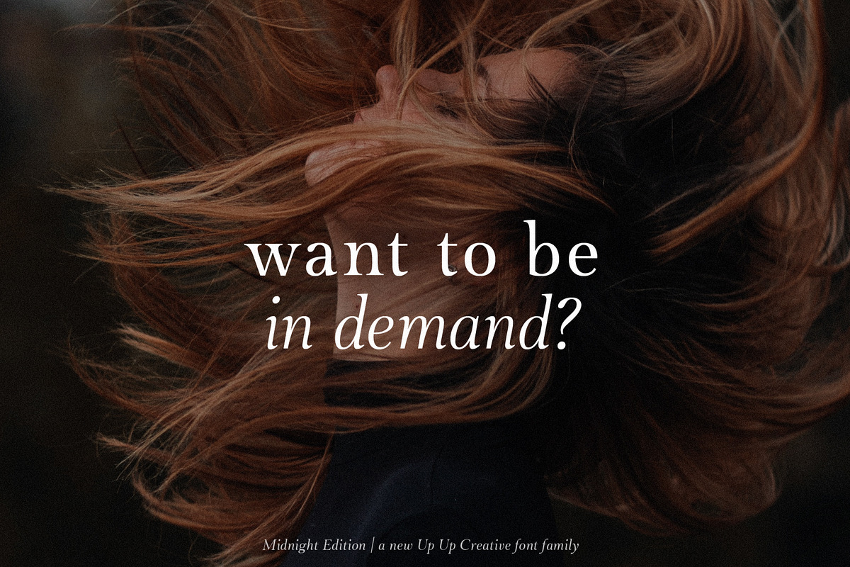 Midnight Edition Complete - 14 Fonts, a Serif Font by Up Up Creative (Photo 14 of 14)