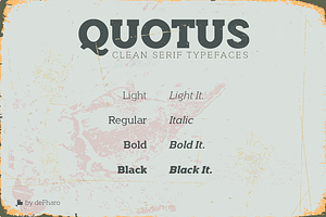 Quotus Slab Bracketed -8 Fonts-