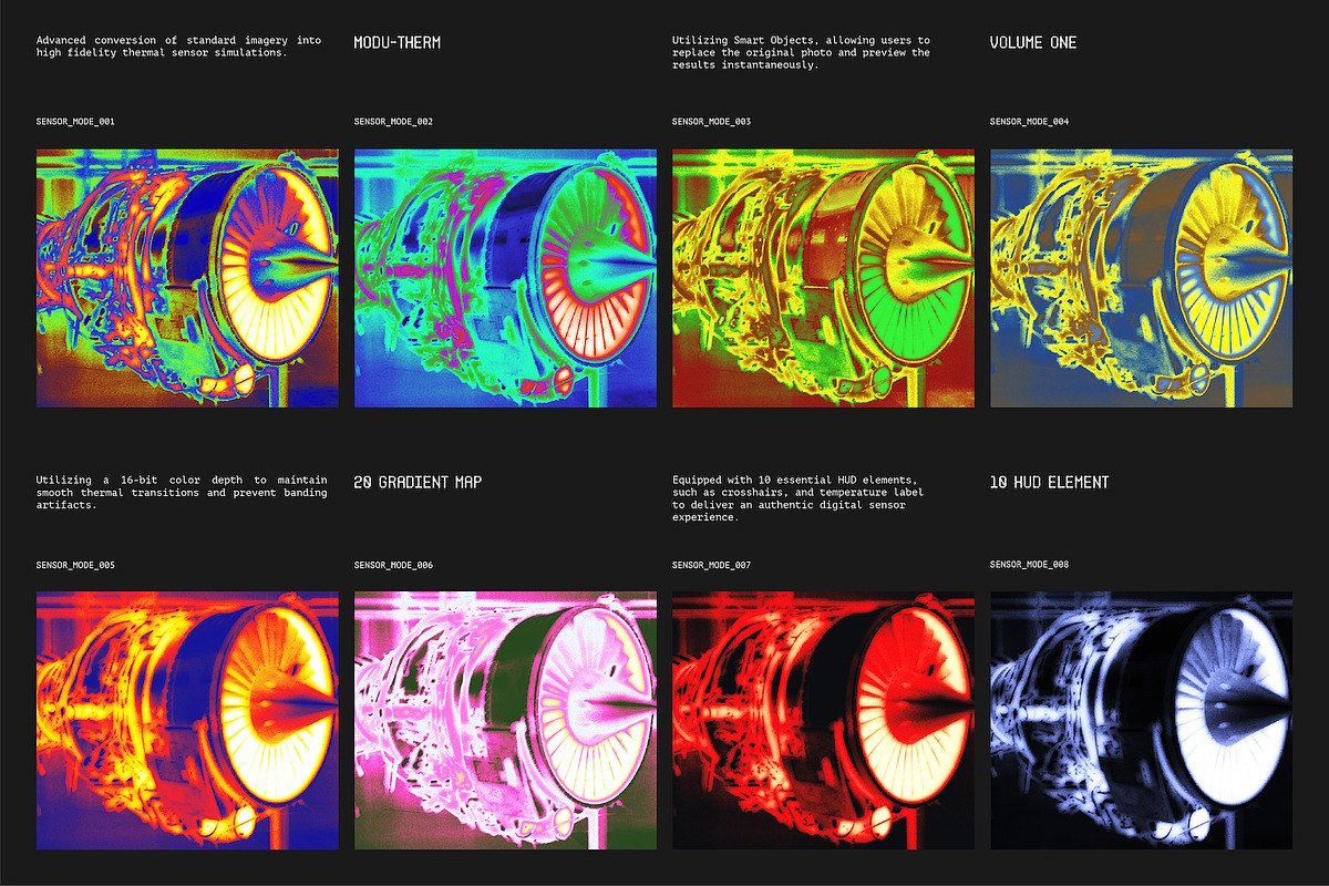 20 Advanced Thermal & Heatmap Sensor, a Texture Graphic by Moduclave Studio (Photo 2 of 5)