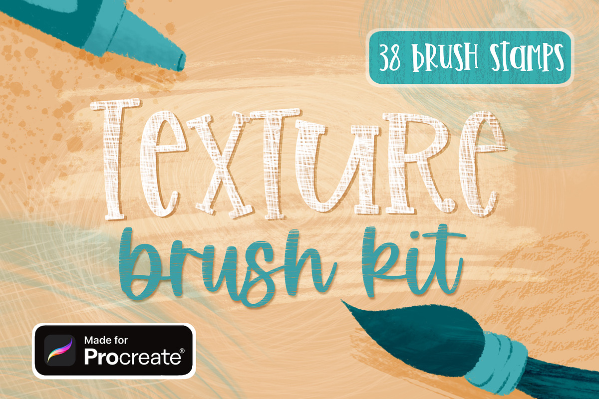 Procreate Brushes | Texture stamps, a Brush Add-On by Brushed Rose (Photo 1 of 4)