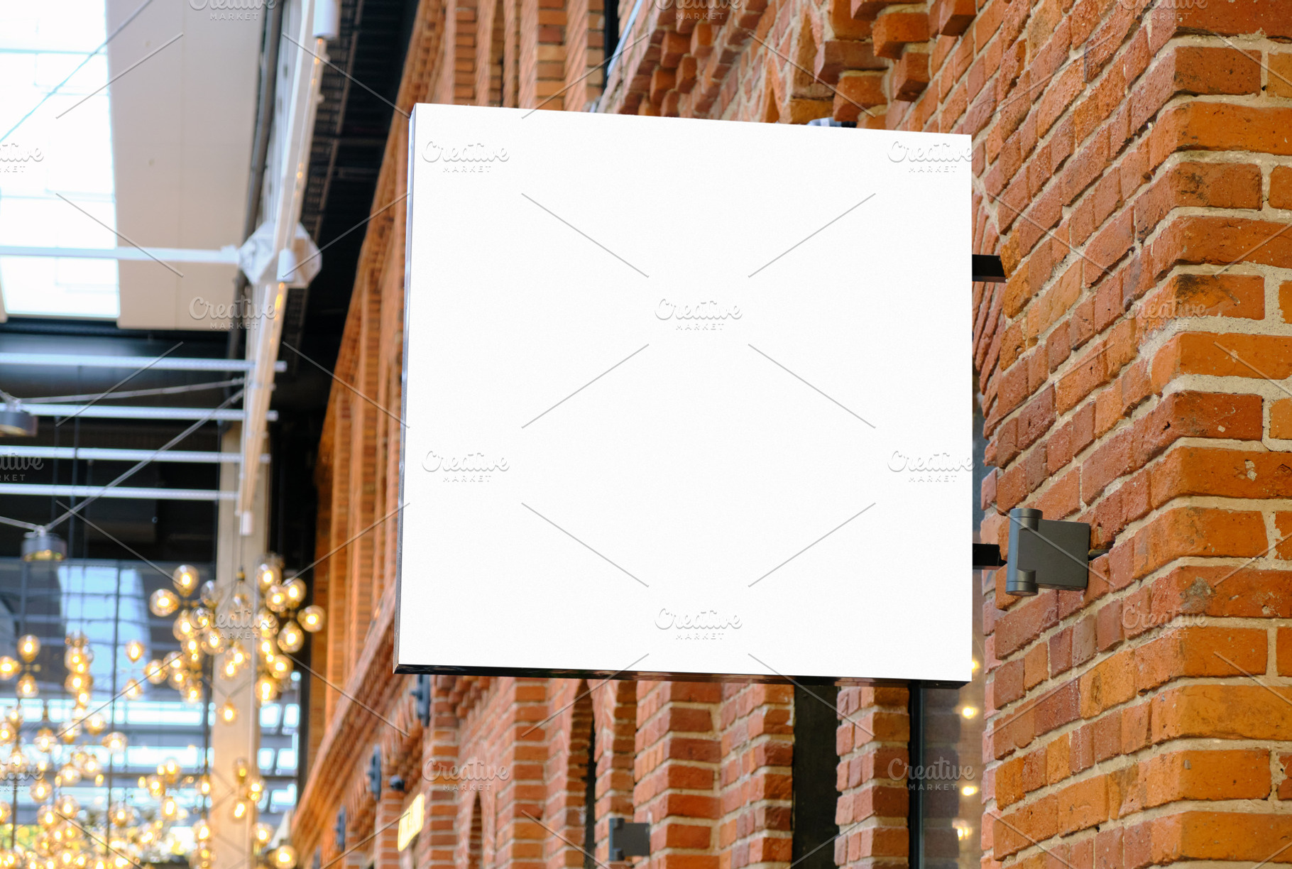 Blank white business wall signboard, a Business Photo by BOOCYS