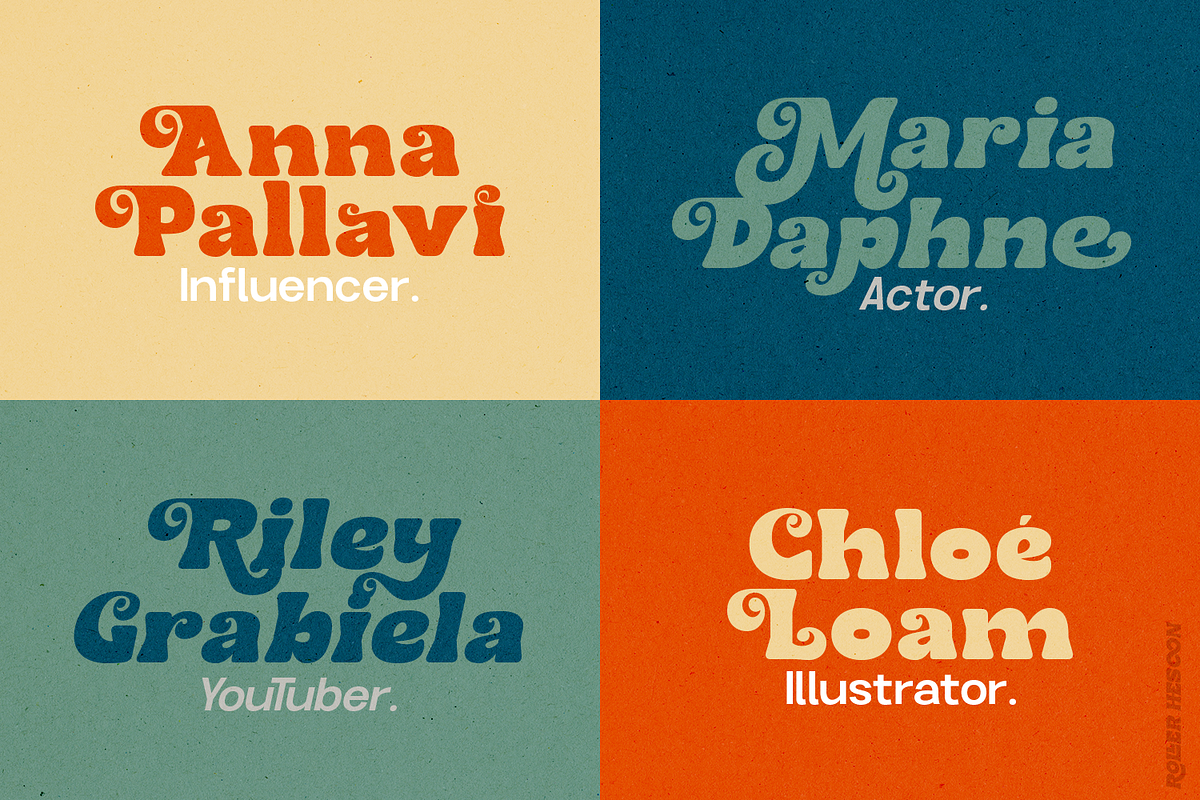 Roller Hesoon - Retro Font, a Font by TypeClassHeroes (Photo 13 of 15)