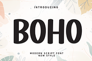 Boho | Script Font, a Script Font by Scratchones (Thumbnail 1 of 8)