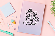 German Shepherd Procreate Stamps, a Brush Add-On by HalieKStudio (Thumbnail 8 of 9)