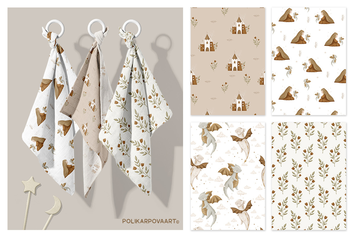 Fairytale - magic clipart & patterns, an Animal Illustration by polikarpovaart (Photo 11 of 16)