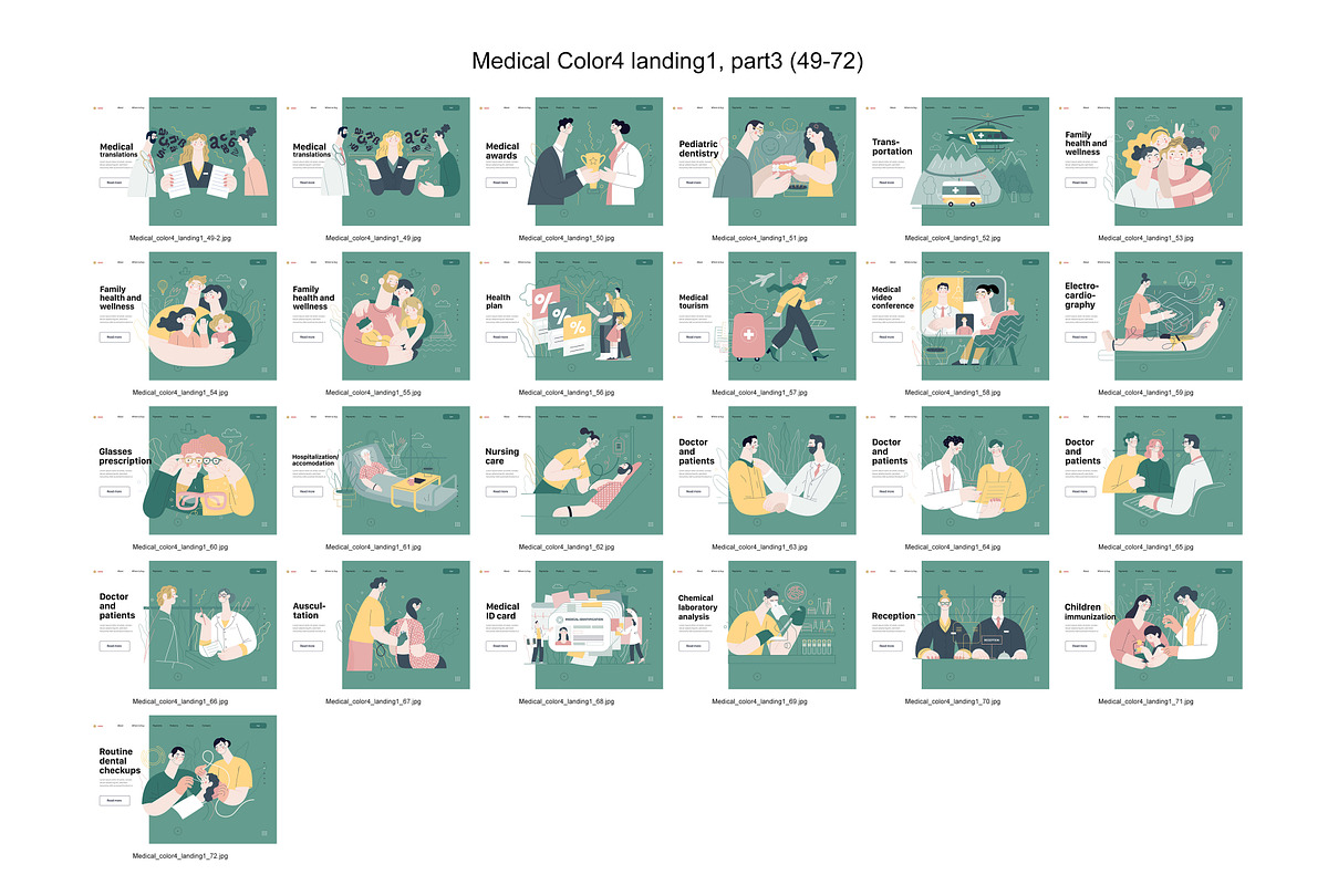 Medical, Part 3, colors 2&4, a Templates & Theme by Grivina's shop (Photo 13 of 19)