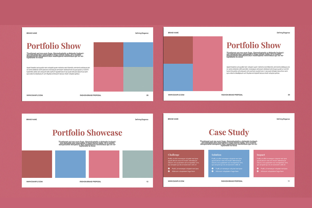 Brand Portfolio Presentation, a Presentation Template by MightyDesign (Photo 4 of 9)
