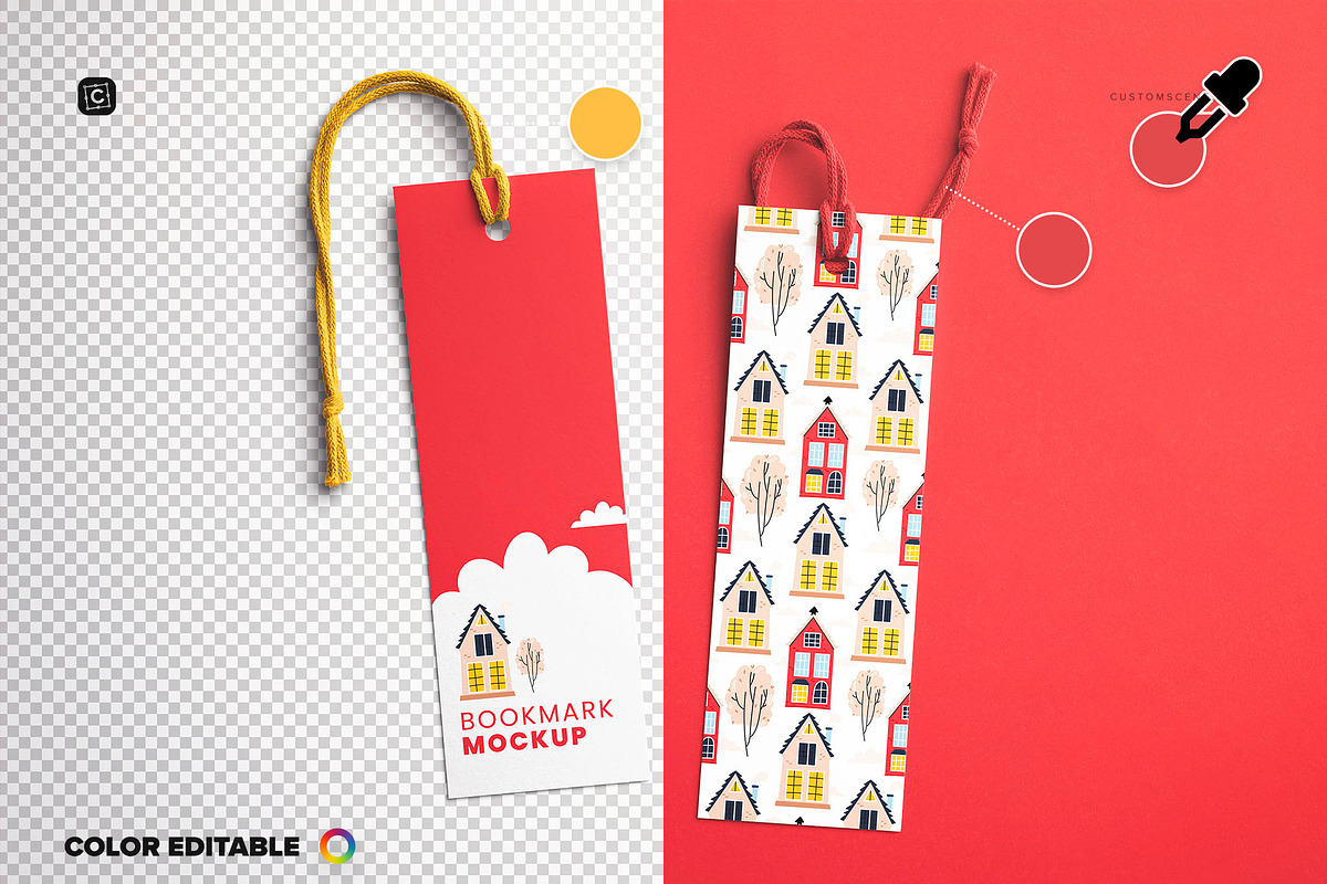 Bookmark Mockup, a Product Mockup by Custom Scene (Photo 5 of 8)