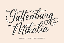 Gattenburg Mikalia Script Font