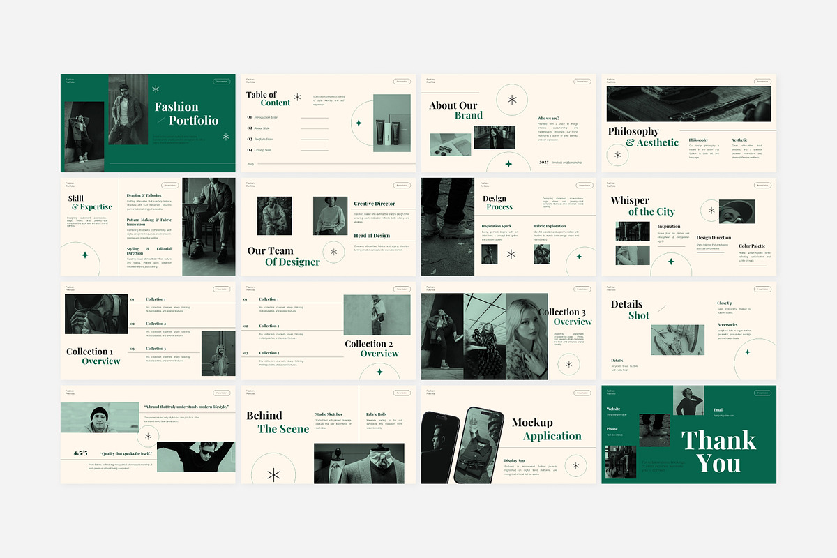 Fashion Portfolio Powerpoint, a Presentation Template by Eklip Studio (Photo 6 of 6)