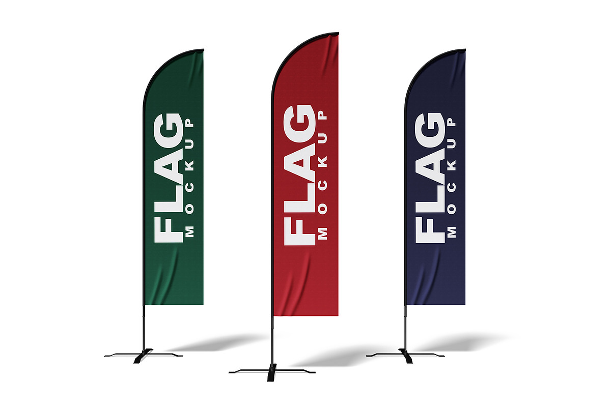 Flag Mockup, an Advertising Mockup by mockupbuys (Photo 14 of 26)