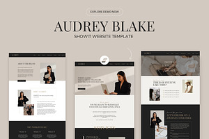 AUDREY | Luxury Showit Website