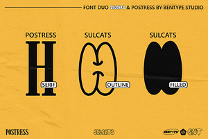 Sulcats - Bubble Font Duo