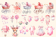 Rosy world, Boho Baby girl 133 PNG, a Decorative Illustration by Hello My Print (Thumbnail 9 of 10)