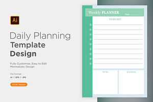 Daily Planner Sheet Design -49