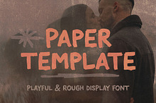 Paper Template Rough Casual Font