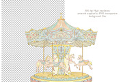 Fairytale Vintage Amusement Park, an Object Illustration by AlenaVlasko stock Market (Thumbnail 2 of 6)