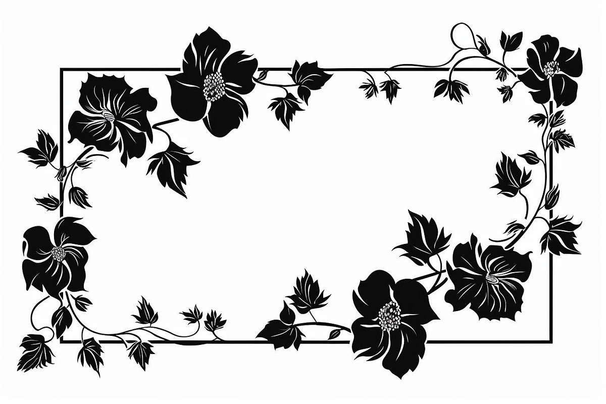 Flower Frame Silhouette Pack, an Illustration by BIPLOB EXPERT (Photo 5 of 9)