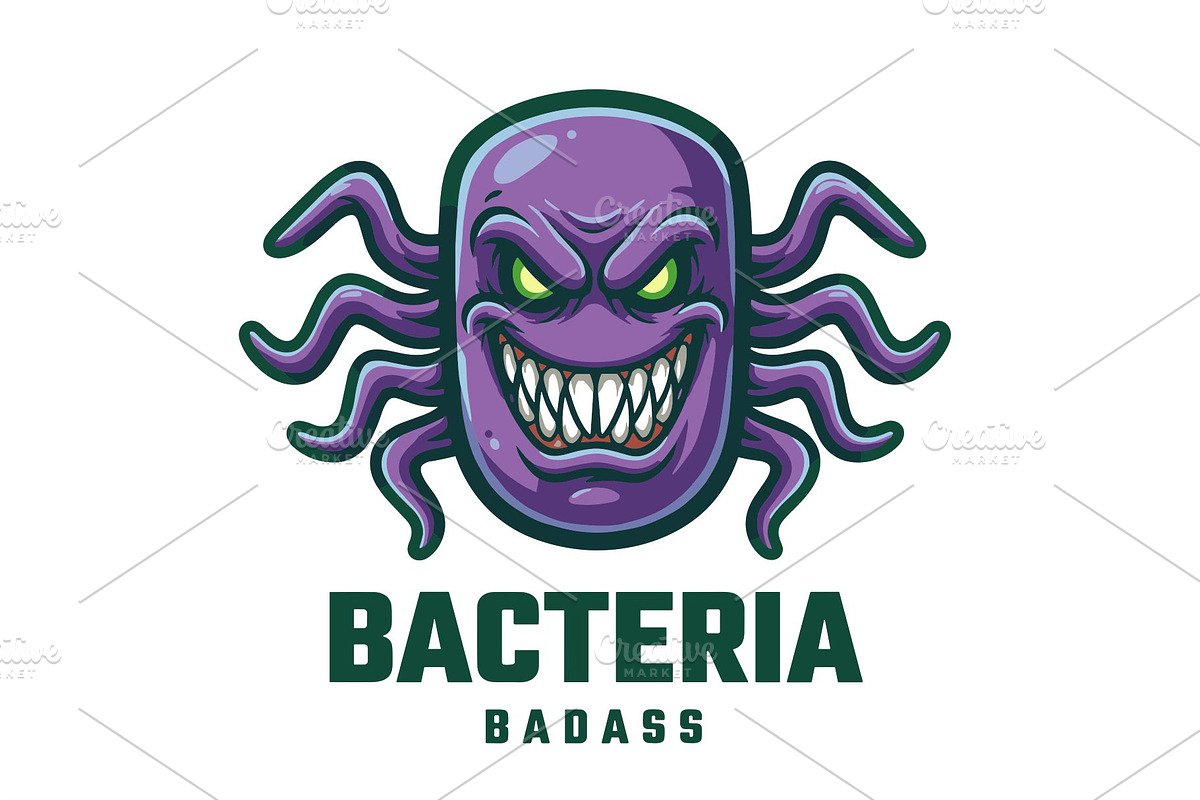 bacteria logo, an Education Illustration by Izdihaar_Studio (Photo 3 of 3)