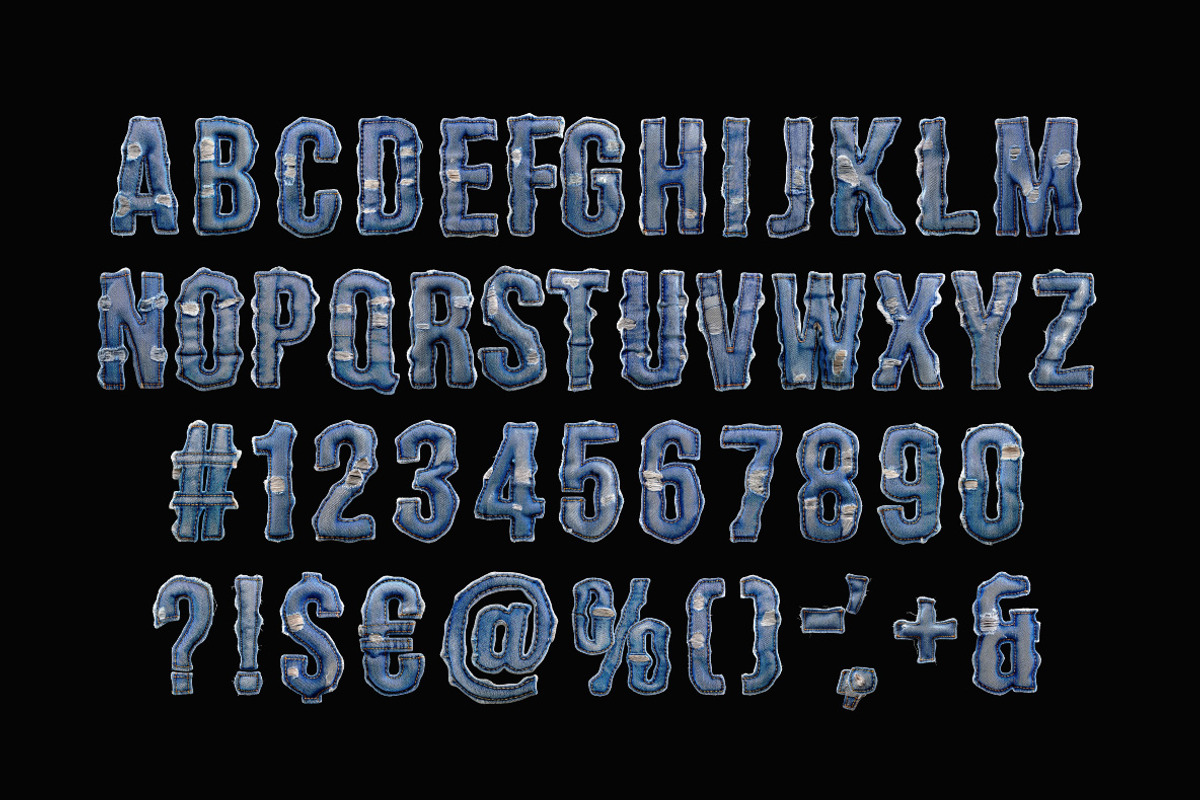 Denim Drip Font, a Sans Serif Font by Handmadefont (Photo 2 of 14)