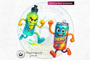Funny Junk Food Character Cliparts, a Food Illustration by ThatsDesignArt (Thumbnail 10 of 11)