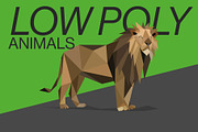 Wild animals in low poly style, an Animal Illustration by Volkan Aydemir (Thumbnail 1 of 12)
