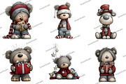 Whimsical Christmas Teddy Bear, an Illustration by DreamArtGraphic (Thumbnail 4 of 5)