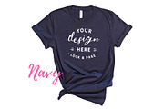 Bella Canvas TShirt Mockups On White, a Shirt Mockup by lock and page (Thumbnail 21 of 92)