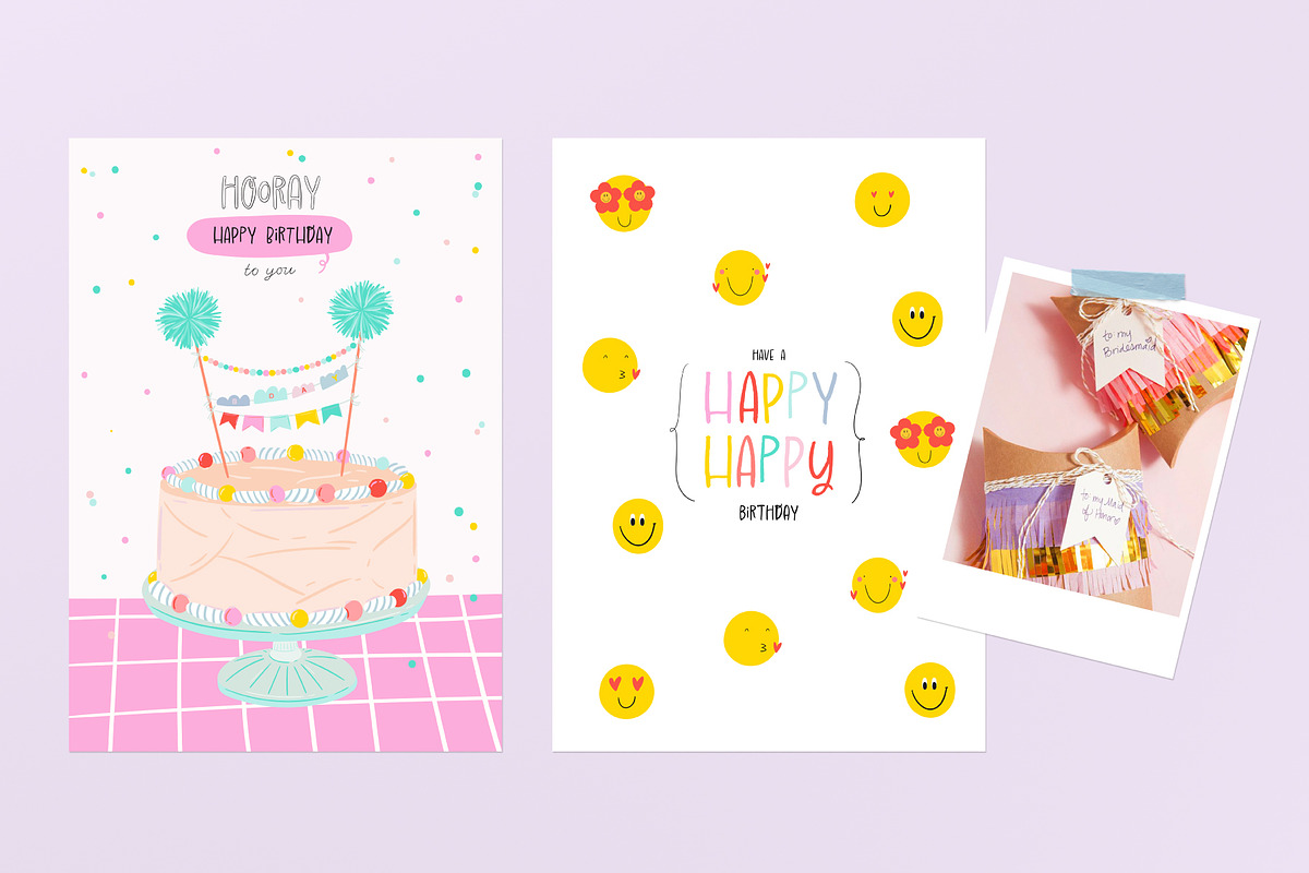 Party Clipart, Cards & Patterns, a Decorative Illustration by Ruslana Lubenets (Photo 11 of 22)