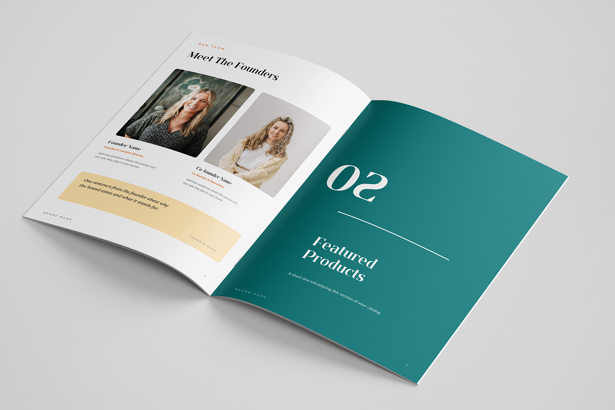 Product Catalog Template for Canva, a Brochure Template by Meenom Templates (Photo 4 of 12)