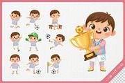 Friendly Soccer Kid Cute Cartoon, a Sport Illustration by Gohsantosa (Thumbnail 3 of 4)